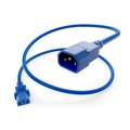 Unirise Usa Data Center Rated Power Cord C13-C14, 14Awg, 15Amp, 250V, Sjt Jacket,  PWCD-C13C14-15A-01F-BLU